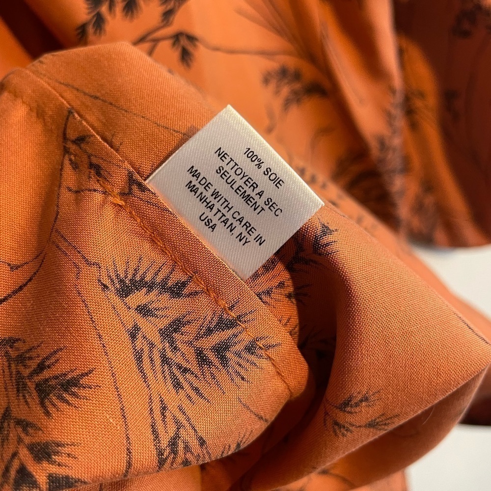 Whit Nyc Forrest Print Blouse Button Up Size P Si… - image 6